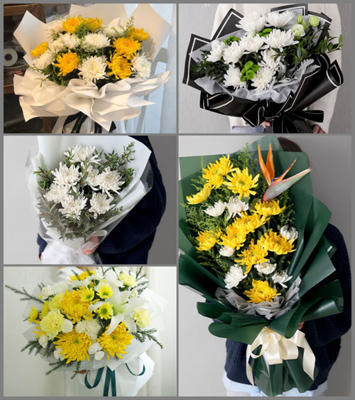 山东青岛莱西市孙受镇东周格庄村白事花束代送